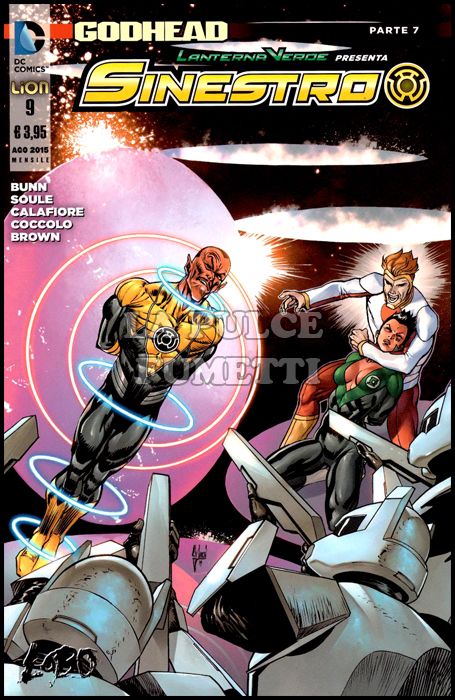 LANTERNA VERDE PRESENTA - SINESTRO # 9 - GODHEAD 7 (DI 8)